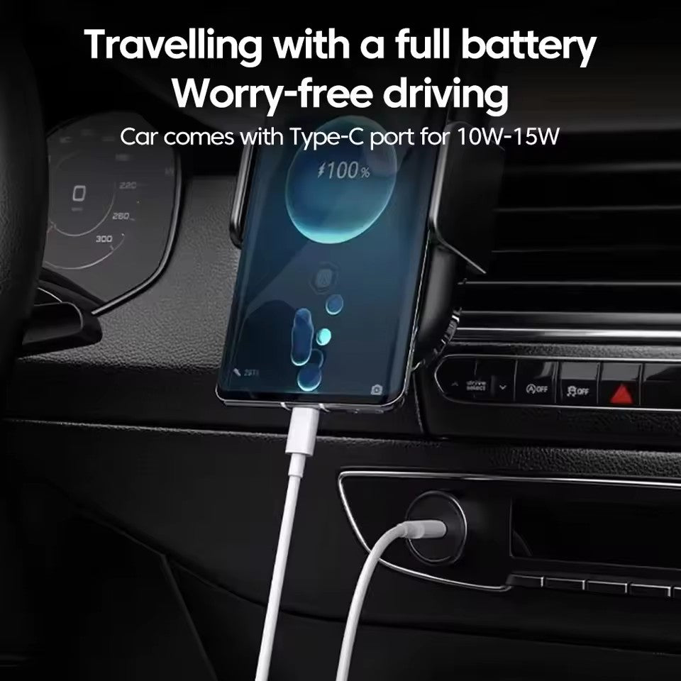 FONZY™ 40W Dual Type-C PD Fast Charger UK Plug with Fast Charging Cable