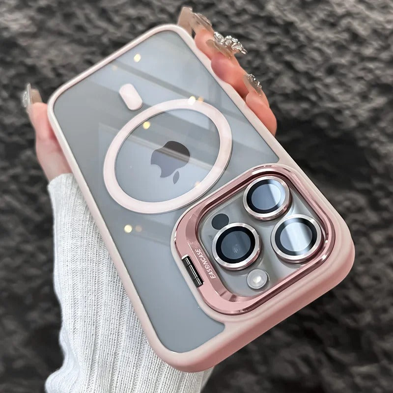 FONZY Invisible Camera Lens Kickstand MagSafe Case for iPhone