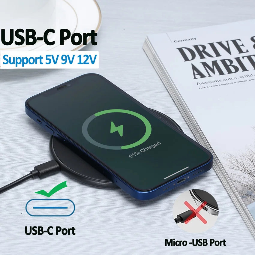 FONZY 100W Premium Ultra-Slim Fast Wireless Charger Pad