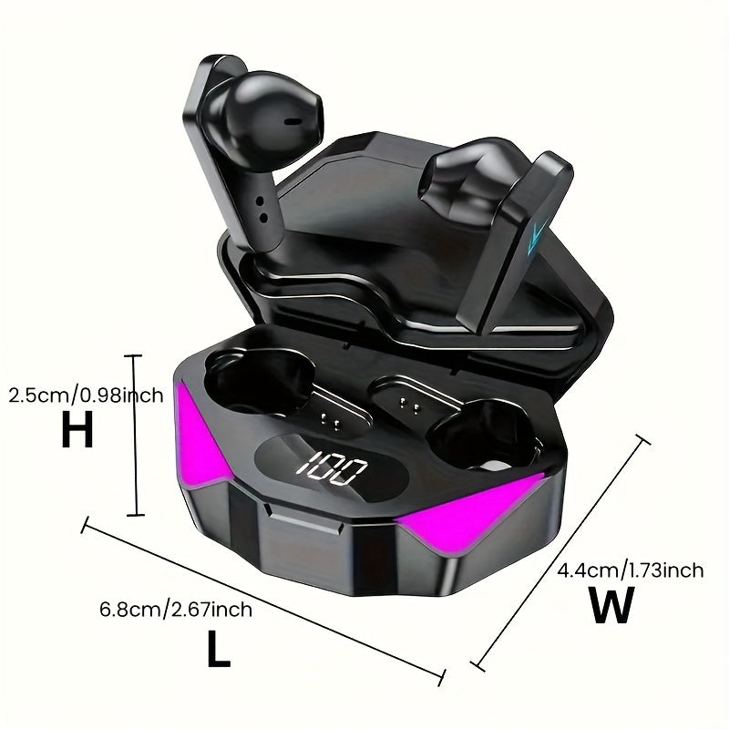 FONZY Wireless Bluetooth 5.3 Earphones with Charging Case – Noise Reduction Sport Earbuds
