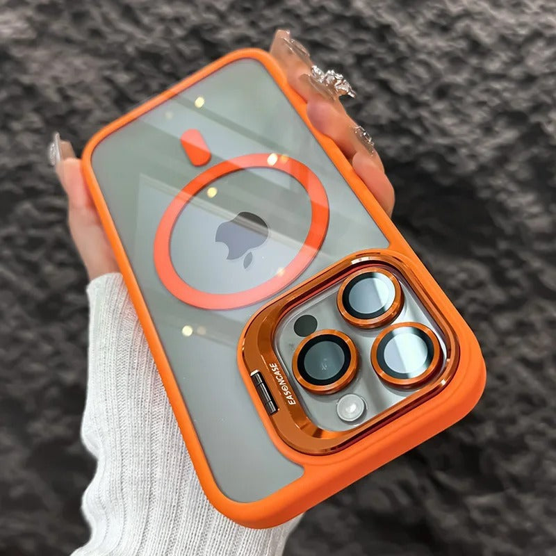 FONZY Invisible Camera Lens Kickstand MagSafe Case for iPhone