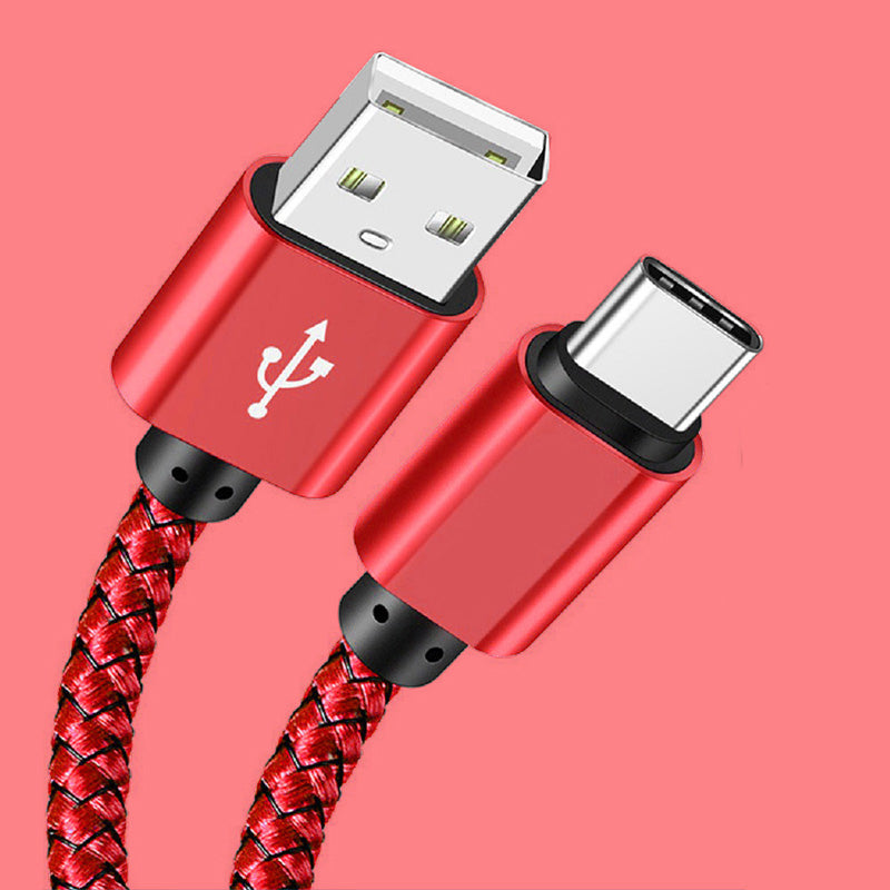 FONZY™ Ultra-Durable Nylon Braided USB-A to Type-C Fast Charging Cable