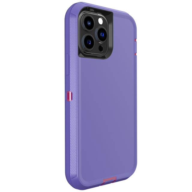 FONZY Rugged Armor Shockproof Case for iPhone 11 / 12 / 13 / 14 / 15 / 16 Series - Dual Layer Protective Cover