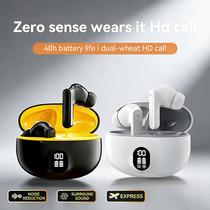 FONZY 895B Real Wireless Bluetooth Headset – Long Battery & Noise Reduction