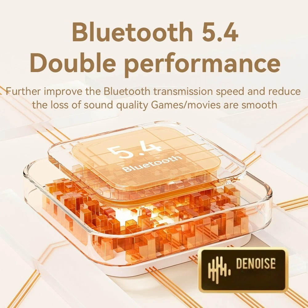 FONZY Bluetooth 5.4 Fast-Charging Wireless Earphones with HD Call Quality