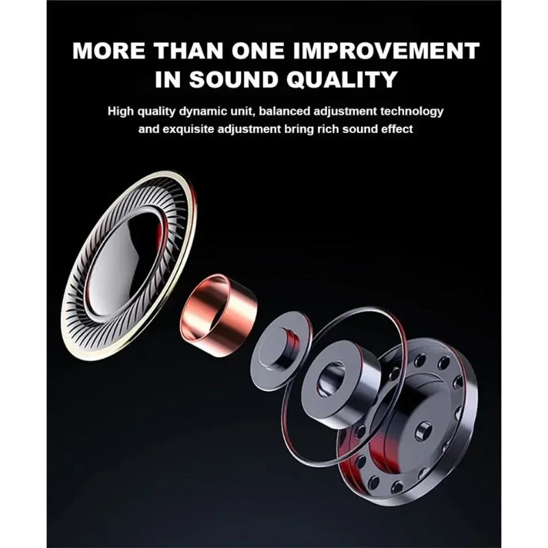 FONZY Open-Ear Bluetooth Clip-On Headphones with Charging Case