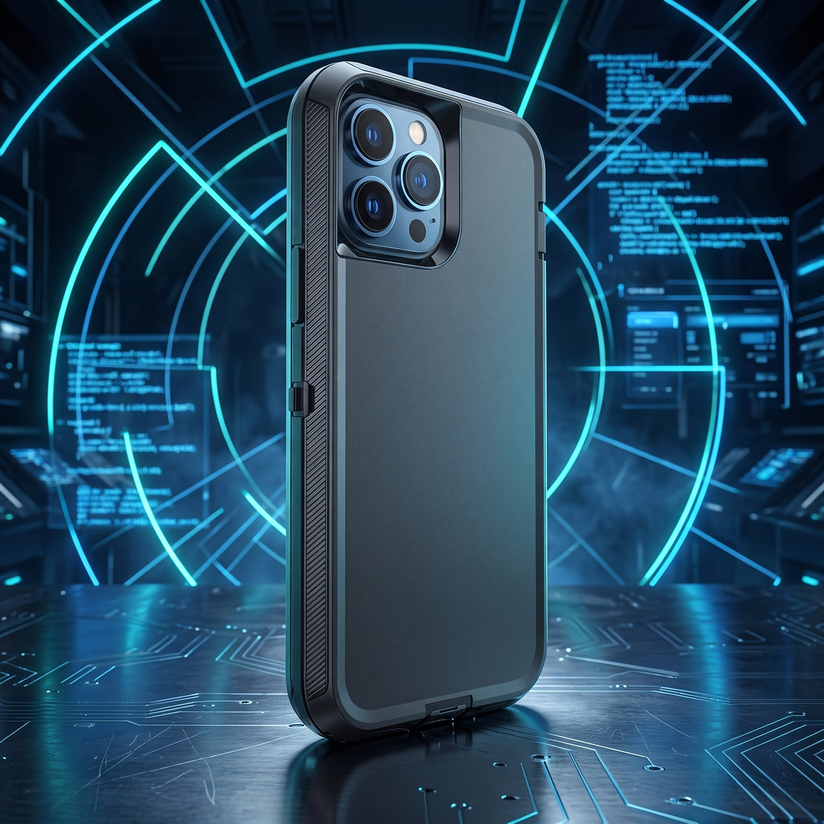 FONZY Rugged Armor Shockproof Case for iPhone 11 / 12 / 13 / 14 / 15 / 16 Series - Dual Layer Protective Cover