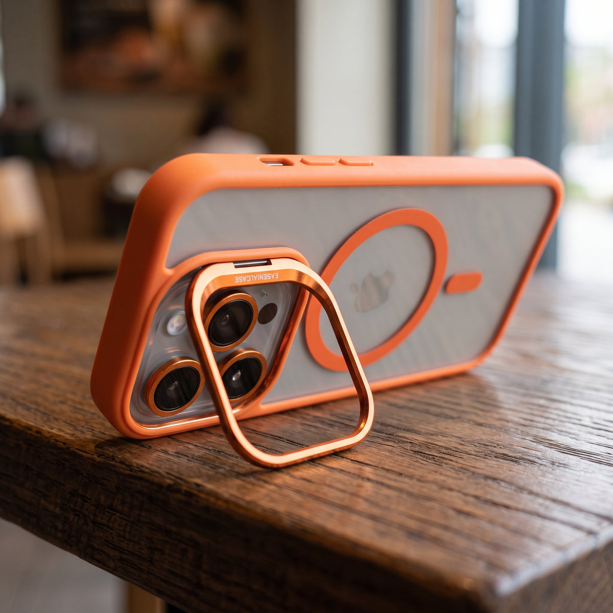 FONZY Invisible Camera Lens Kickstand MagSafe Case for iPhone