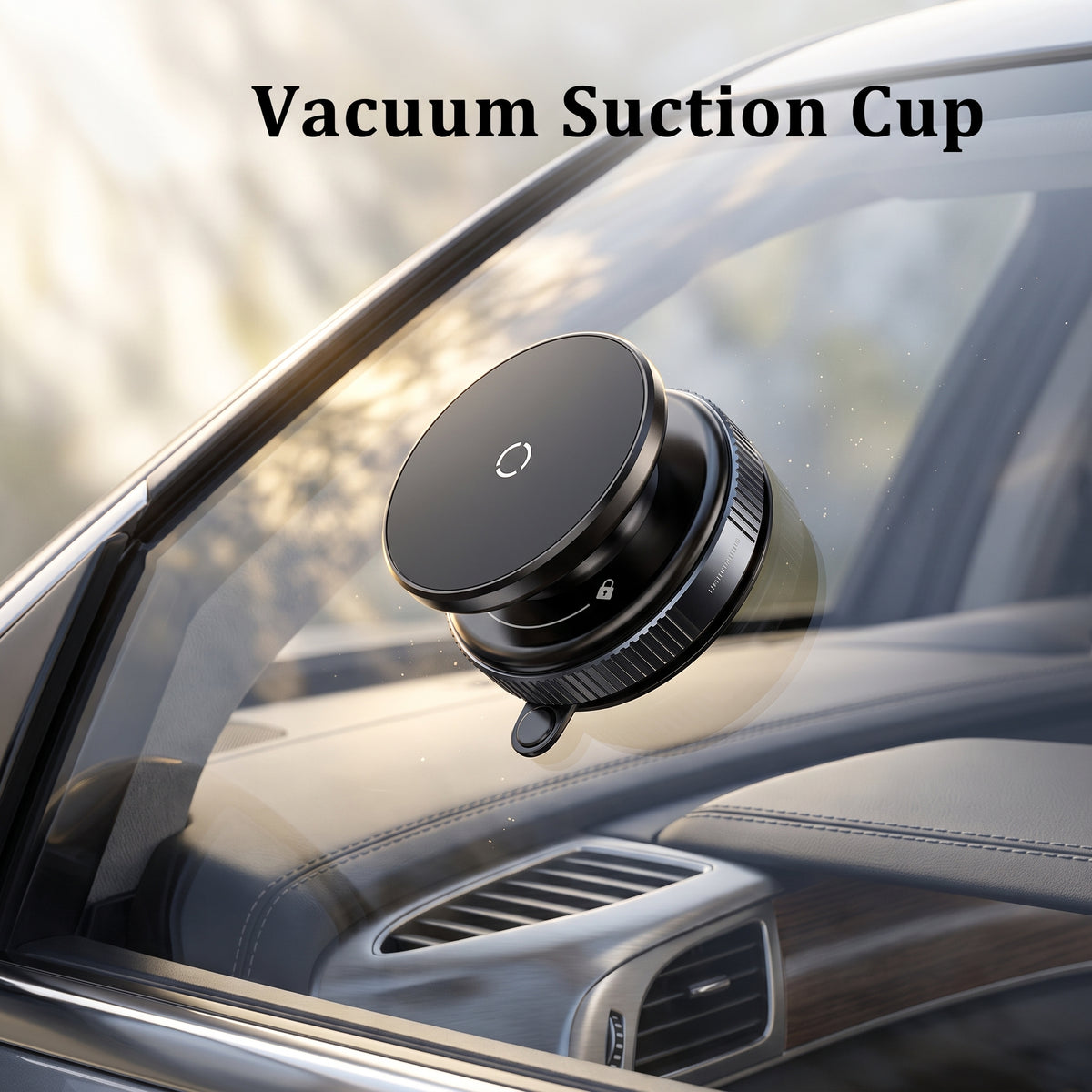 FONZY Ultra-Grip Knurled Base 360° Magnetic Phone Mount for Desk & Car