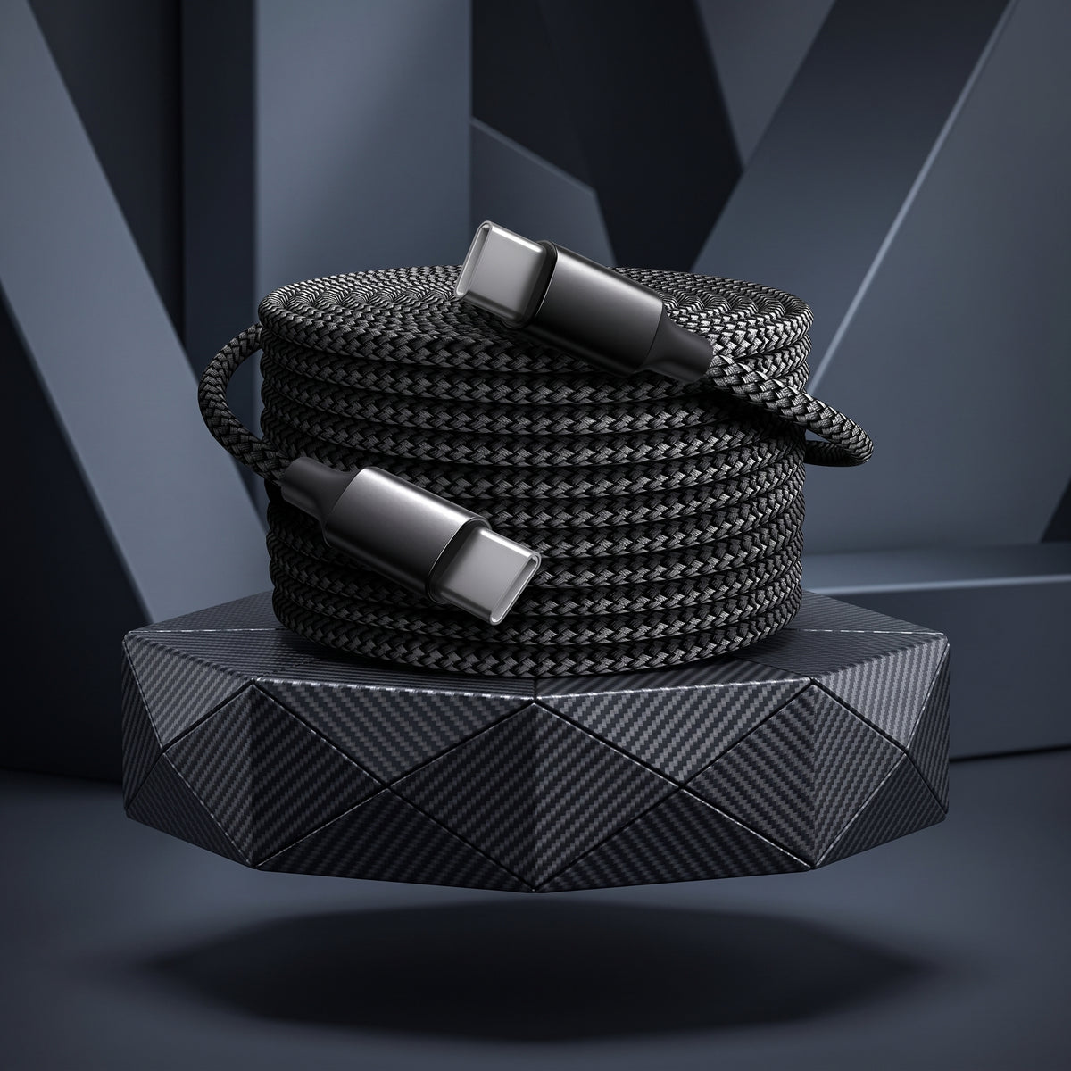 FONZY™ 60W PD Fast Charging Nylon Braided Type-C to Type-C Cable