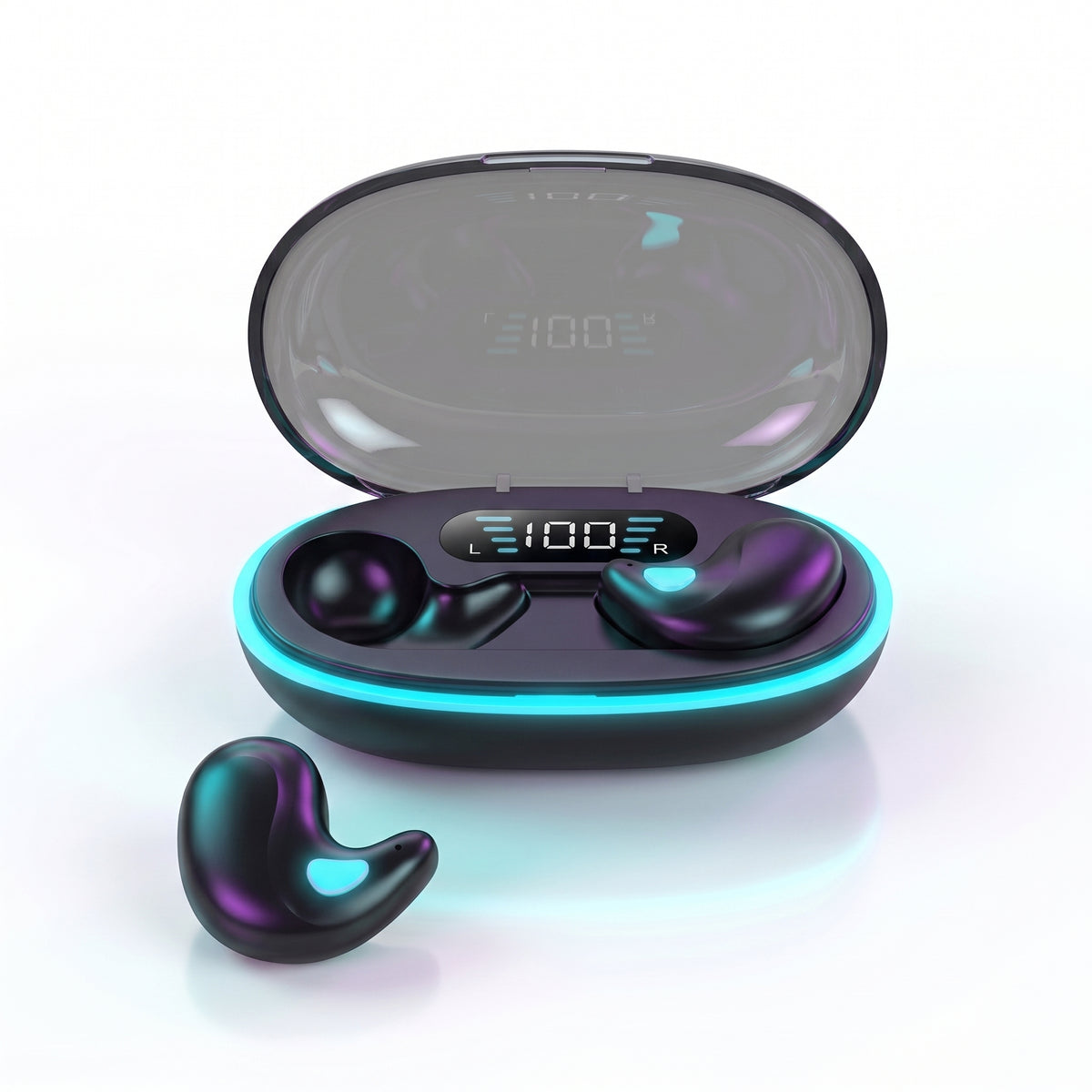 FONZY Wireless Bluetooth 5.0 Earphones with 350mAh Fast Charging Case