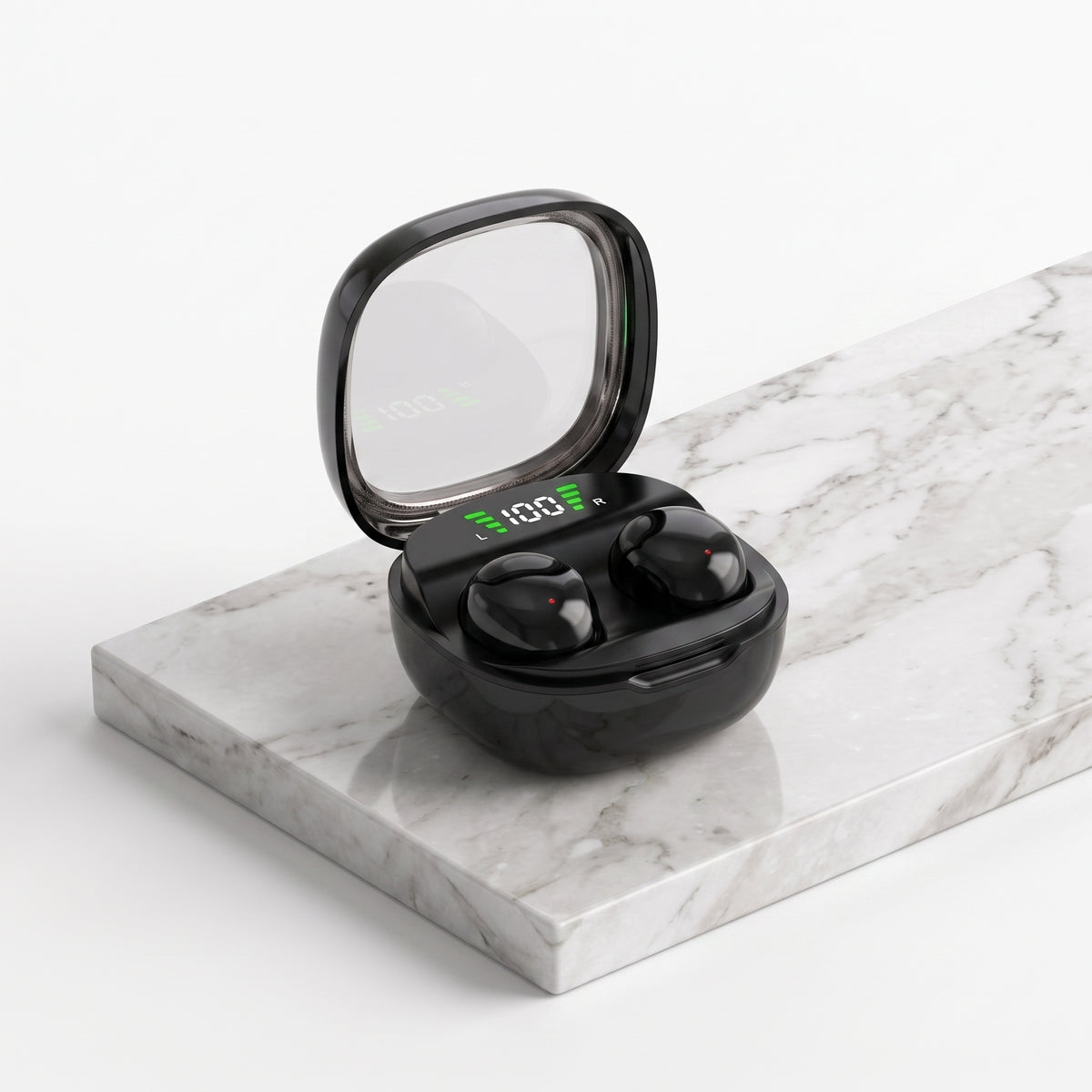 FONZY Mini Bluetooth V5.3 Earphones with LED Display & IPX5 Waterproof
