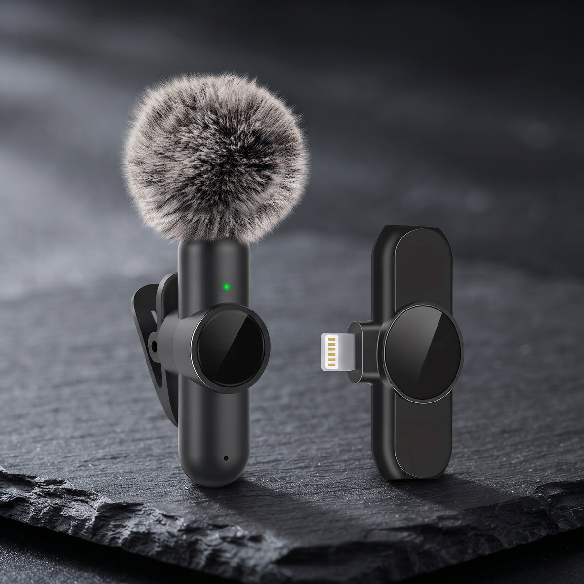FONZY Wireless Lavalier Mic for iPhone, Android & Type-C
