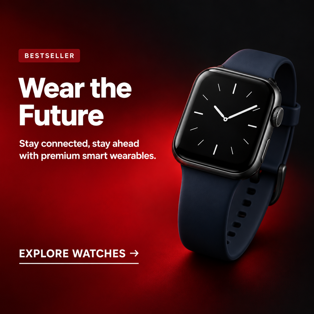 Premium Smartwatch Banner